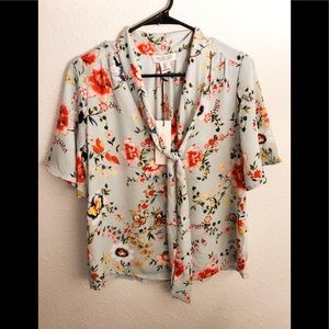 NWT Rachel Zoe Floral Blouse